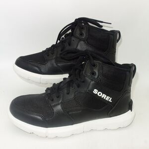 NEW Sorel Black Insulated Explorer Sneaker Mid WP Boots Men's Size 7